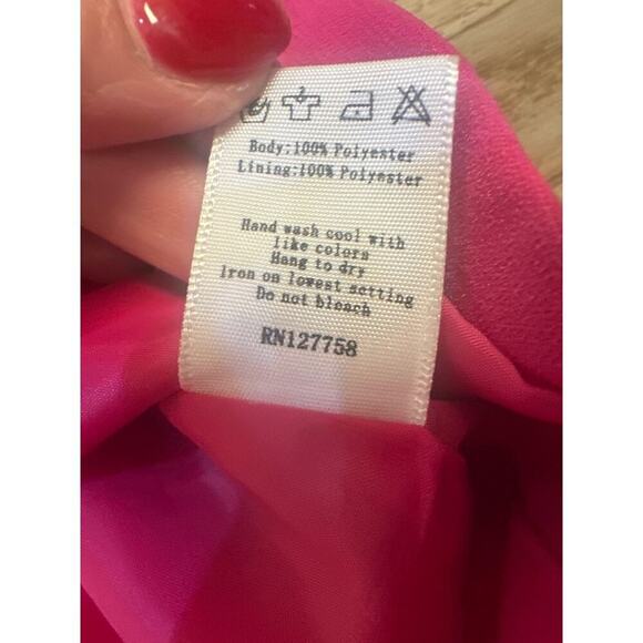 Mural Pink Blazer Womens Large , Classic Design Lined Interior, Mid length - Picture 5 of 6